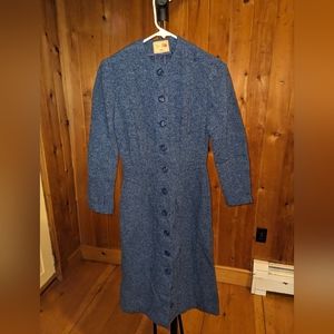 Handmade wool dress 1950s/1960s